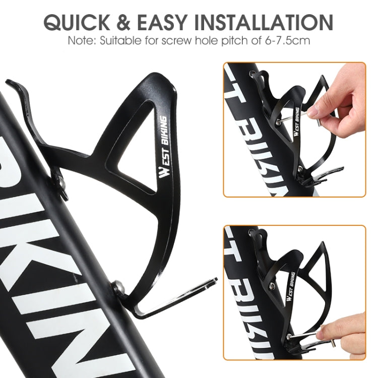 WEST BIKING Bicycle Aluminum Beverage Bottle Holder, Colour: Gold Pink Gradient-garmade.com