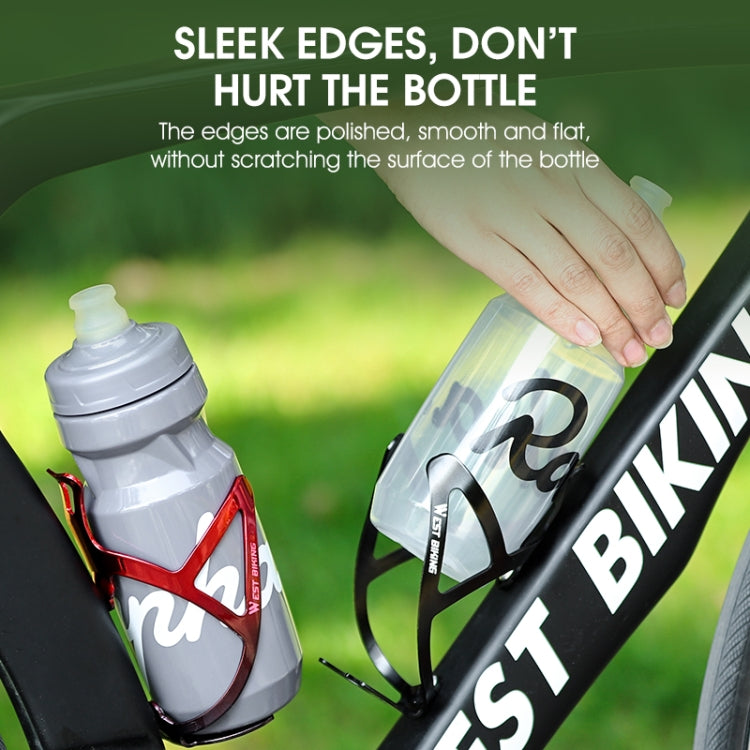 WEST BIKING Bicycle Aluminum Beverage Bottle Holder, Colour: Gold Pink Gradient-garmade.com