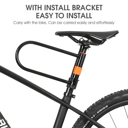 WEST BIKING Bicycle Carbon Steel Anti-Shear Anti-Theft U-Lock, Specification: Lock+Cable-garmade.com