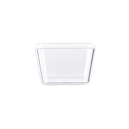 2 PCS Geometric Snack Plate, Style: Quadrilateral (Transparent)-garmade.com
