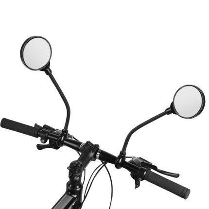 1 Pair Bicycle Hose Adjustment Convex Large Screen Rearview Mirror(Black)-garmade.com