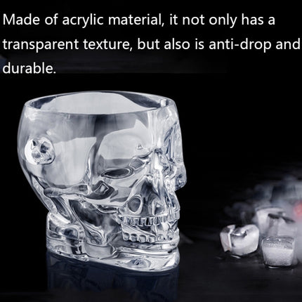 1.5L Acrylic Bar Skull Shape Ice Bucket(Blue)-garmade.com