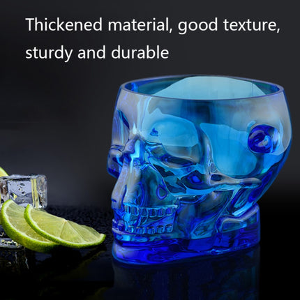 1.5L Acrylic Bar Skull Shape Ice Bucket(Amber)-garmade.com