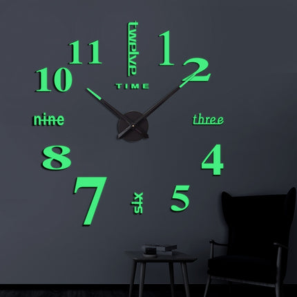 M002 Night Light DIY Digital Wall Clock Living Room Decoration Silent Clock-garmade.com