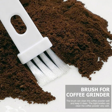 20 PCS Coffee Bean Grinder Spoon Grinder Cleaning Brush With Scale(Black Handle Black Hair)-garmade.com
