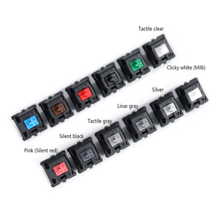 10PCS Cherry Shaft MX Switch Linear Mute Keyboard Shaft, Color: Mute Black Shaft-garmade.com