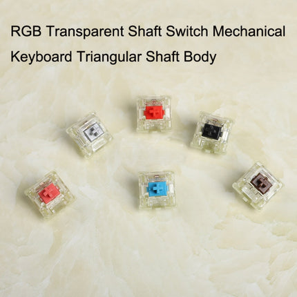 10PCS Cherry MX RGB Transparent Shaft Switch Mechanical Keyboard Triangular Shaft Body, Color: Red Shaft-garmade.com