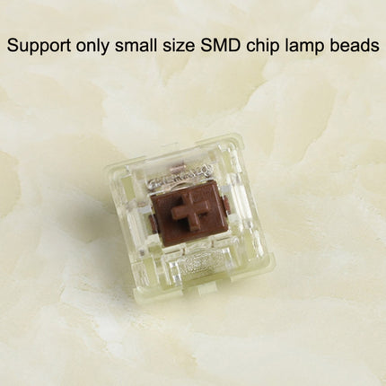 10PCS Cherry MX RGB Transparent Shaft Switch Mechanical Keyboard Triangular Shaft Body, Color: Tea Shaft-garmade.com
