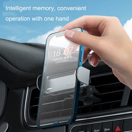 E02 Intelligent Induction Car Aluminum Alloy Mobile Phone Bracket(Gray)-garmade.com