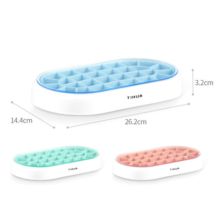 S10001 28 Grid Silicone Soft Bottom Refrigerator Frozen Ice Cube Mold(Orange)-garmade.com