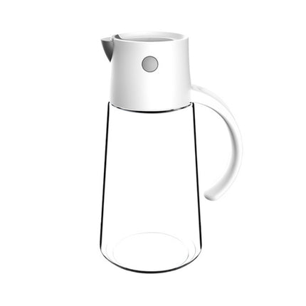 Kitchen Automatic Opening and Closing Leak-proof Oiler With Lid, Capacity: 550ml(White)-garmade.com