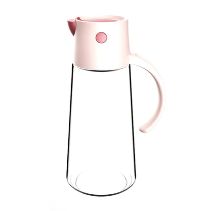 Kitchen Automatic Opening and Closing Leak-proof Oiler With Lid, Capacity: 550ml(Pink)-garmade.com