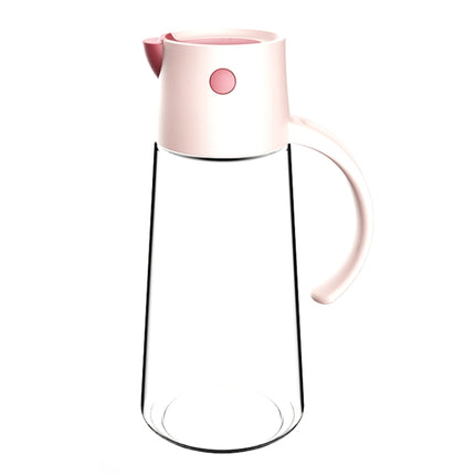 Kitchen Automatic Opening and Closing Leak-proof Oiler With Lid, Capacity: 650ml(Pink)-garmade.com