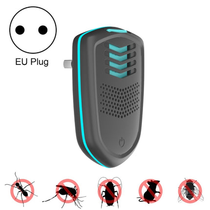 Pest Repeller Ultrasonic Mosquito Repeller Incense Heating Plug-In Mouse Repeller EU Plug(Black)-garmade.com