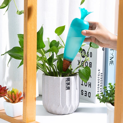 2 PCS Carrot-shaped Automatic Flower Watering Device Seepager(Blue)-garmade.com