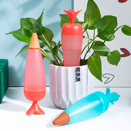 2 PCS Carrot-shaped Automatic Flower Watering Device Seepager(Red)-garmade.com