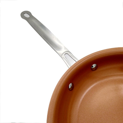 Induction Cooker Kitchen Pan Ceramic Coated Nonstick, Size:8 Inches-garmade.com