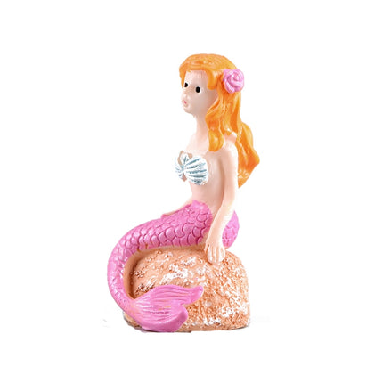 10 PCS Beach Ocean Series Resin Craft Ornament Mermaid 4-garmade.com