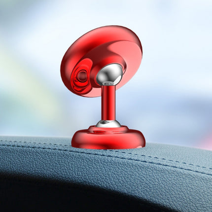Car Aluminum Alloy Magnetic Mobile Phone Holder, Colour: Red (Luminous)-garmade.com