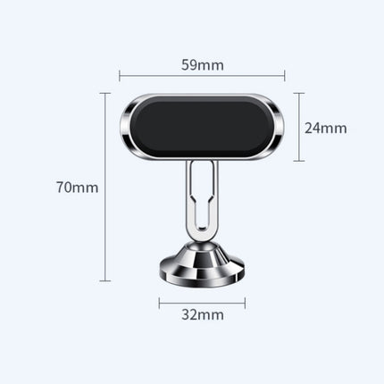 Multifunctional Suction Cup Car Magnetic Mobile Phone Holder, Colour: F56 Black-garmade.com