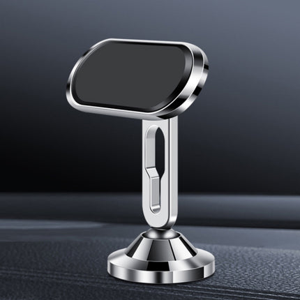 Multifunctional Suction Cup Car Magnetic Mobile Phone Holder, Colour: F56 Silver-garmade.com