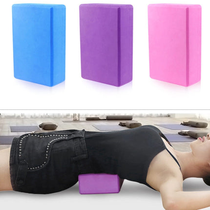 EVA Anti-slip Anti-compression Yoga Fitness Brick(Deep Purple)-garmade.com