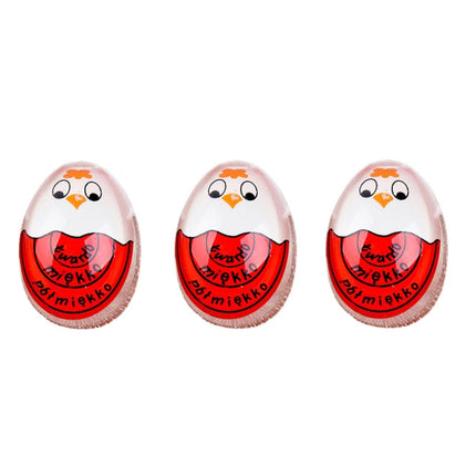 3 PCS Boiled Egg Timer Reminder Color-changing Cartoon Egg Timer, Specification: Red Chick-garmade.com