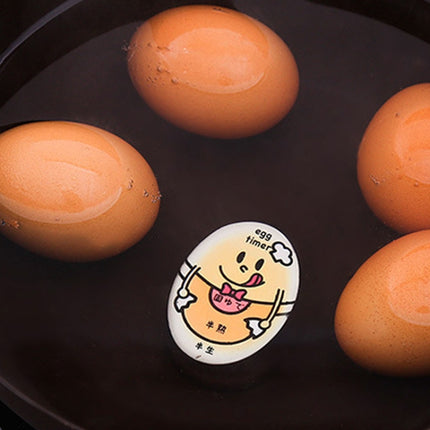 3 PCS Boiled Egg Timer Reminder Color-changing Cartoon Egg Timer, Specification: Green Chick-garmade.com