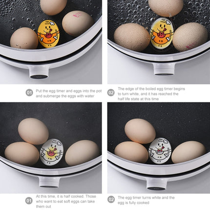 3 PCS Boiled Egg Timer Reminder Color-changing Cartoon Egg Timer, Specification: Purple Chick-garmade.com