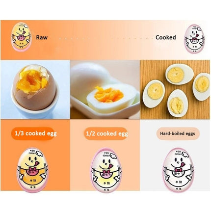 3 PCS Boiled Egg Timer Reminder Color-changing Cartoon Egg Timer, Specification: Blue Alphabet-garmade.com