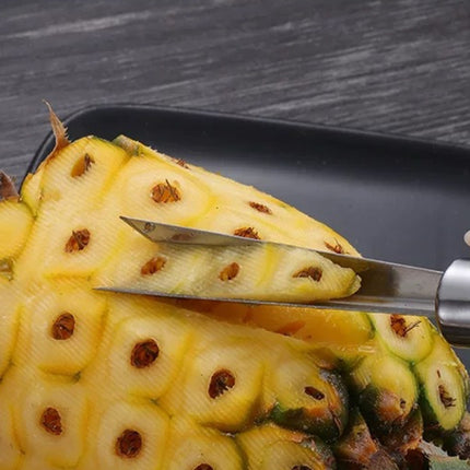 2 Sets 4 In 1 Stainless Steel Pineapple Knife Fruit Knife Sugar Cane Peeler-garmade.com