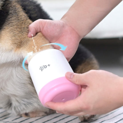 PB+ Pet Semi-Automatic Foot Washing Cup, Specification: S (Pink)-garmade.com