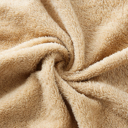 Bath Towel + Towel Set Can Wear Coral Fleece Beach Towel(Brown)-garmade.com