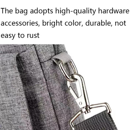 Multifunctional Wear-resistant Shoulder Handheld Laptop Bag, Size: 17 - 17.3 inch(Gray)-garmade.com