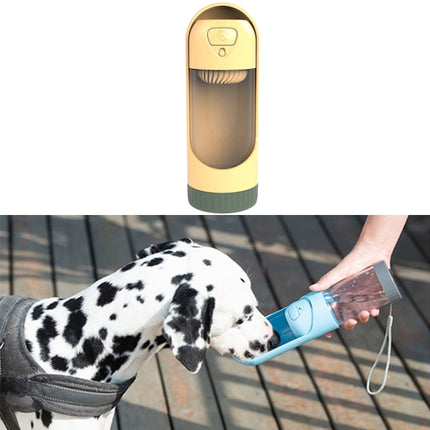 DT Outdoor Retractable Leak-proof Pet Drinking Cup with Filter(Yellow)-garmade.com