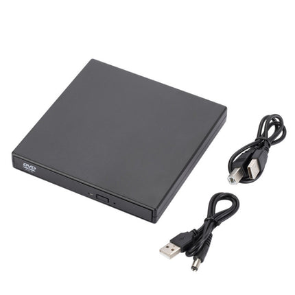 External USB2.0 DVD Optical Drive Notebook Desktop All-In-One CD Burner(Black)-garmade.com