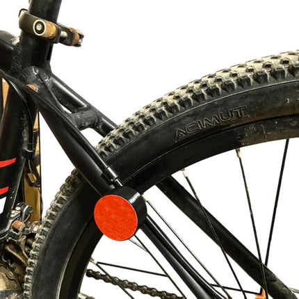 Mountain Bike Reflector Tail Light Anti-theft Tracking Locator Hidden Bracket For AirTag(Red)-garmade.com
