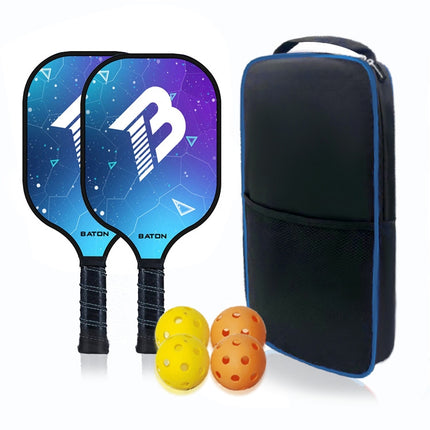 BATON Indoor And Outdoor Sports Pick Racket Set With Balls, Random Color Delivery-garmade.com