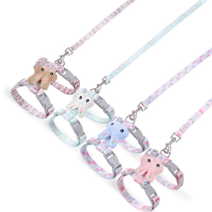 Rabbit Head Type Anti-breakaway Adjustable Cat Leash, Size: Small Suitable for Within 3kg(Pink)-garmade.com