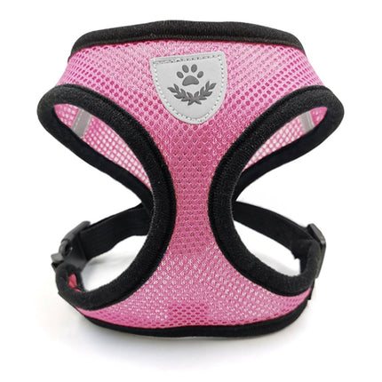 Pet Chest Strap Small Medium Dog Cat Breathable Dog Walking Vest, Size: S Chest Back(Pink)-garmade.com