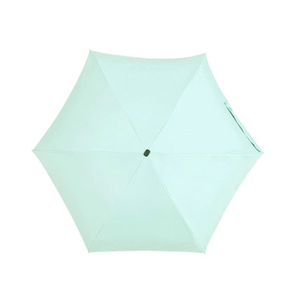 PARACHASE Mini Six Fold Bag Black Glue Sunside Sunscreen Anti-UV Sun Umbrella(Light Green)-garmade.com