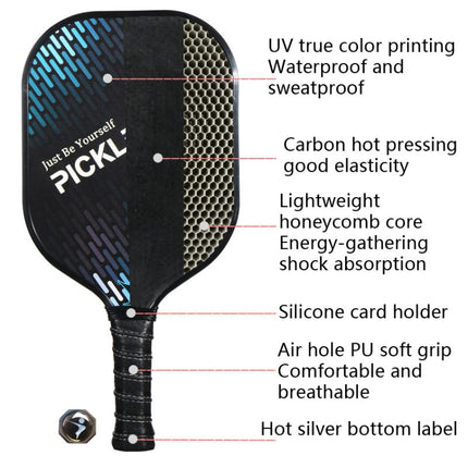 LEIJIAER Carbon Fiber 3K Board Surface Fragrant Honeycomb Tennis Racket(Power PK-065)-garmade.com