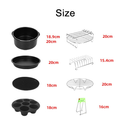 13 PCS/Set 8 inch Air Fryer Baking Accessories Set-garmade.com