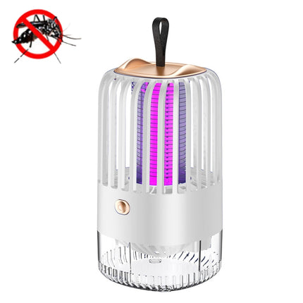 BG-005 Cage Shock Inhalation USB Mute Mosquito Repellent, Style: Dircet Charging Model(White)-garmade.com