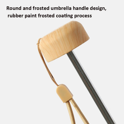 Five-fold Lattice Umbrella Black Glue Sun and Rain Dual-use Pocket Capsule Umbrella(Blue)-garmade.com