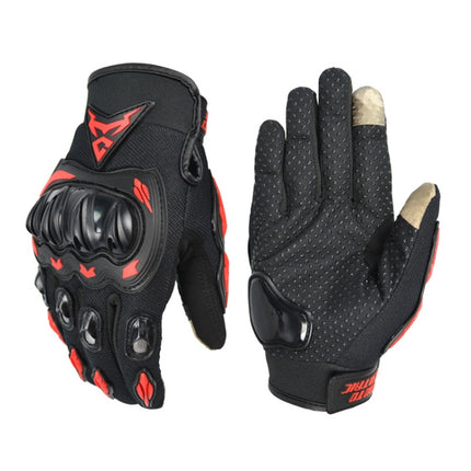 MOTOCENTRIC 13-MC-010 Touch Screen Motorcycle Breathable Gloves, Specification: M(Red)-garmade.com