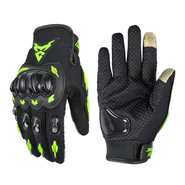 MOTOCENTRIC 13-MC-010 Touch Screen Motorcycle Breathable Gloves, Specification: M(Green)-garmade.com