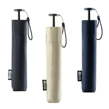 PARACHASE Carbon Fiber Light Portable Small Clever Black Glue Sunscreen Anti-UV Sun Umbrella(Khaki)-garmade.com