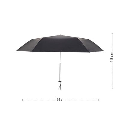 PARACHASE Carbon Fiber Light Portable Small Clever Black Glue Sunscreen Anti-UV Sun Umbrella(Khaki)-garmade.com