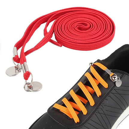 1 Pair Sports Casual Color Stretch Free Shoe Lace(Red)-garmade.com
